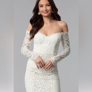 Lace ivory dress